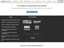 Tablet Screenshot of lebonforfait.fr